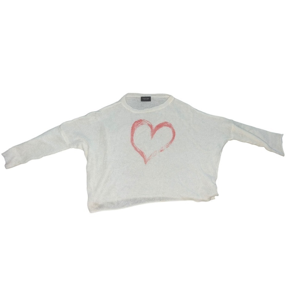 Wooden ship heart long sleeve  sweater  Crew neck comfy casual m/l